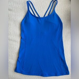 Lululemon Blue Free to Be Tank Top Nulu Size 6